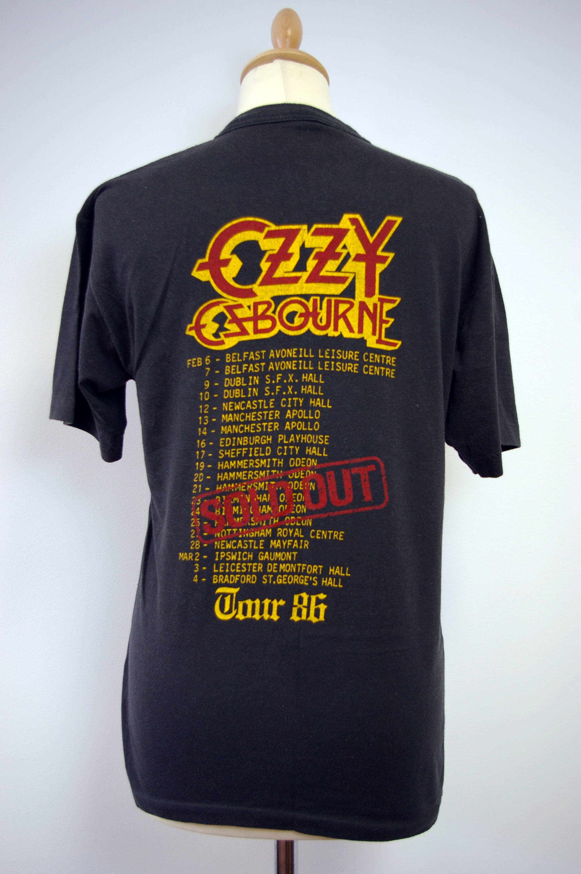 Home of Metal | Ozzy Osbourne 1986 tour t-shirt