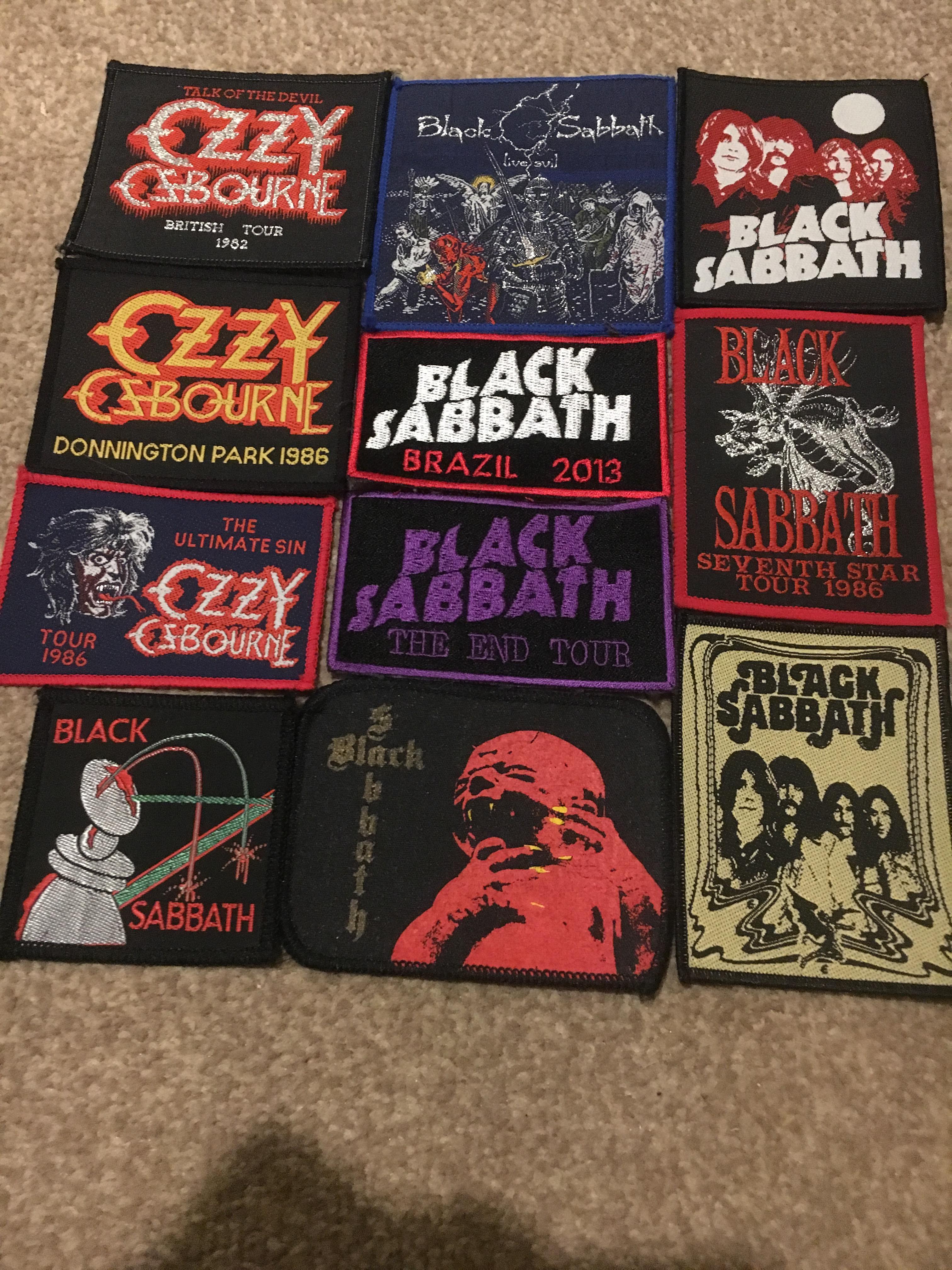BLACK SABBATH Heavy Proto Metal Doom Canvas Patch Iron Maiden Judas Priest Ozzy