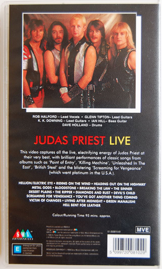 Judas Priest - Priest...Live (VHS, 1987)