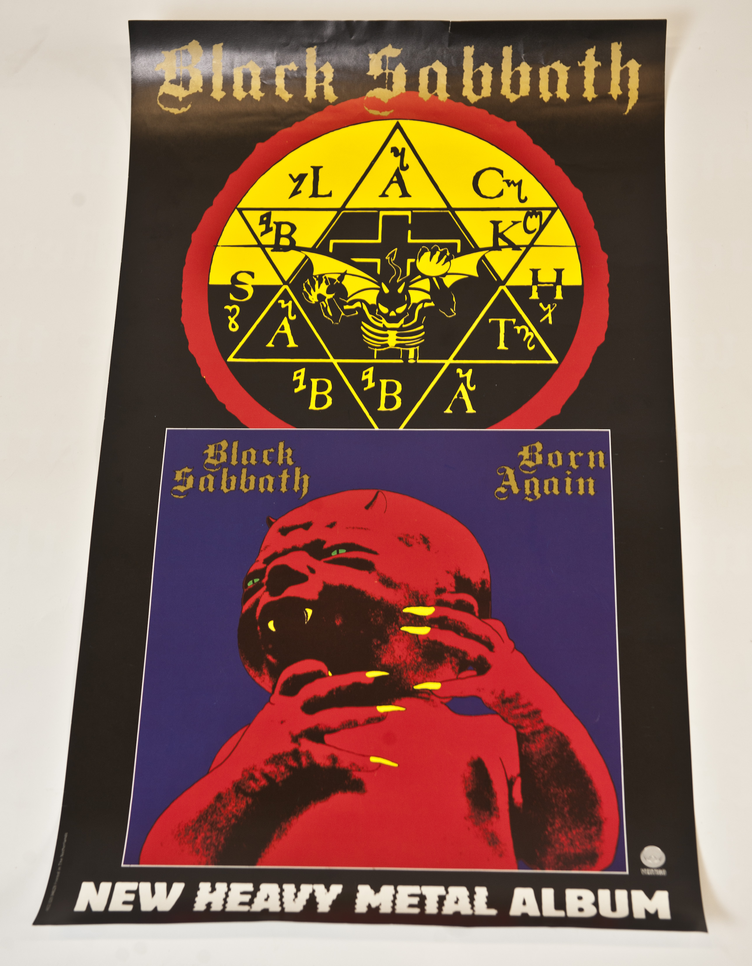 Home of Metal | Black Sabbath Born Again printers proof poster (1983)