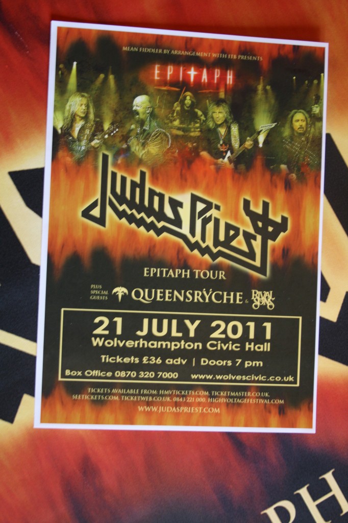 Home of Metal | Judas Priest Epitaph tour setlist, miniposter, flyer ...